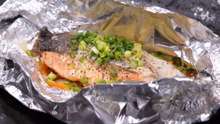 フライパンで作る鮭のホイル焼きのレシピ