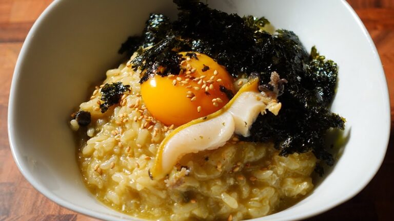 韓国の高級レストランに出て来る、アワビのお粥を作ってみた！