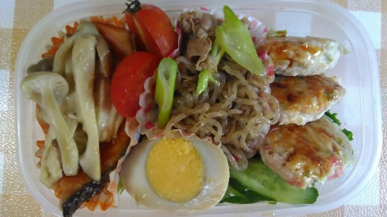[低糖質・簡単おいしいタッパー弁当]　メインは鶏団子　2ヶ月半で5キロ減