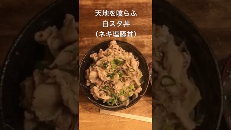 仙台ランチ　天地を喰らふ　白スタ丼（ネギ塩豚丼）