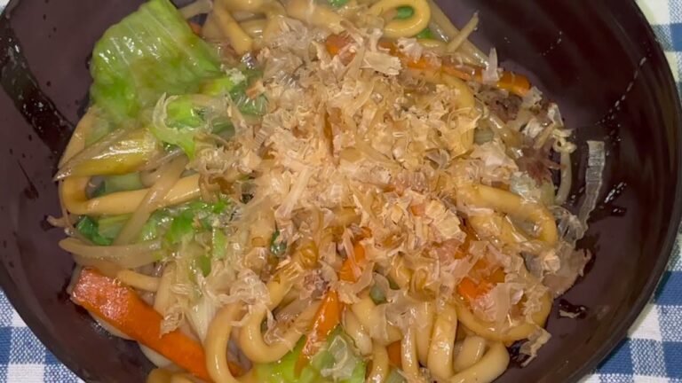 和風焼きうどんの作り方！！