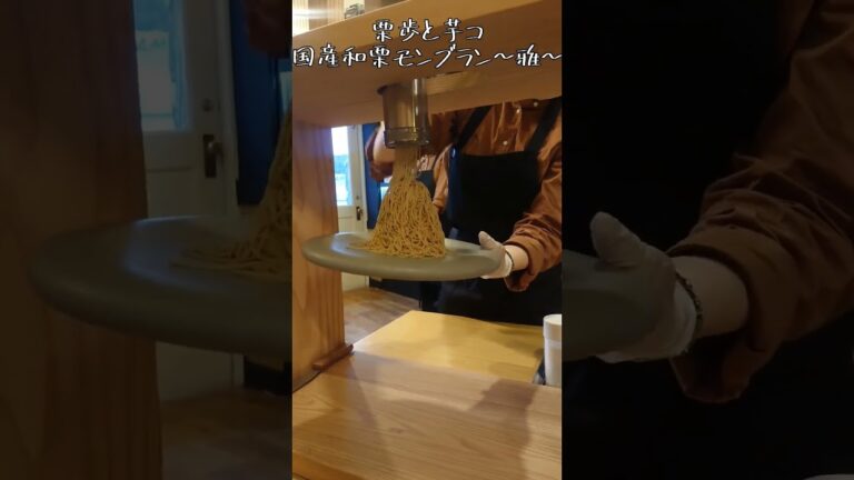 【食べ歩き】静岡にある栗歩と芋この和栗のモンブラン雅!! 食べなきゃ損だに～！❤️ #モンブラン #メレンゲクッキー #スイーツ #栗歩と芋こ #静岡グルメ #和栗 #shorts #チョコ #生