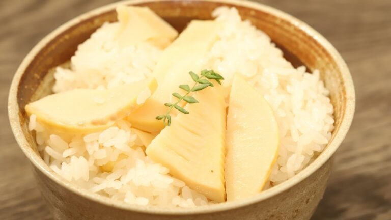 うまみたっぷり！たけのこご飯の作り方 | How to make bamboo shoot rice