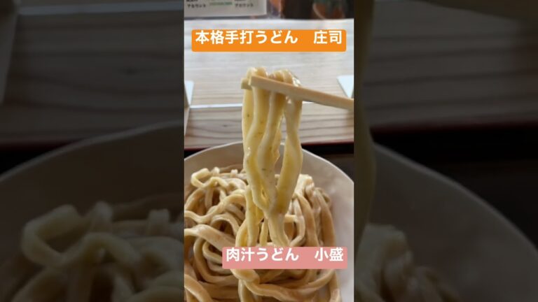 埼玉県　川島町　本格手打うどん　庄司　肉汁うどん　小盛り　#shorts #麺のコシ　#うどん　#武蔵野うどん　#肉汁うどん