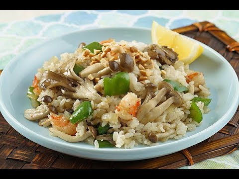 きのこのエスニック風チャーハン