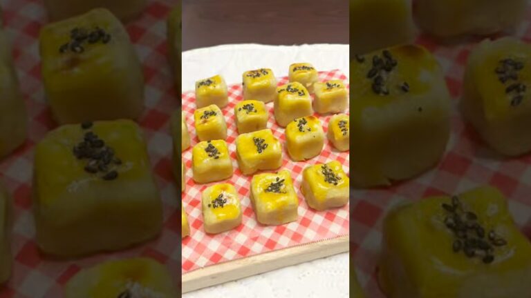 #ひとくちキューブスイートポテト#スイーとポテト#トースターで簡単#さつまいもスイーツ#さつまいも#簡単レシピ #おうちカフェ #かんたんおやつ #かんたん美味しい #レンジで簡単 #混ぜて焼くだけ