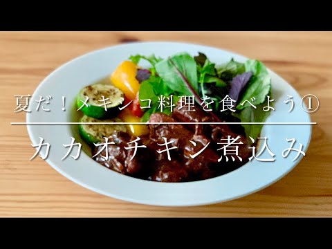 夏だ！メキシコ料理を食べよう①カカオチキン煮込み