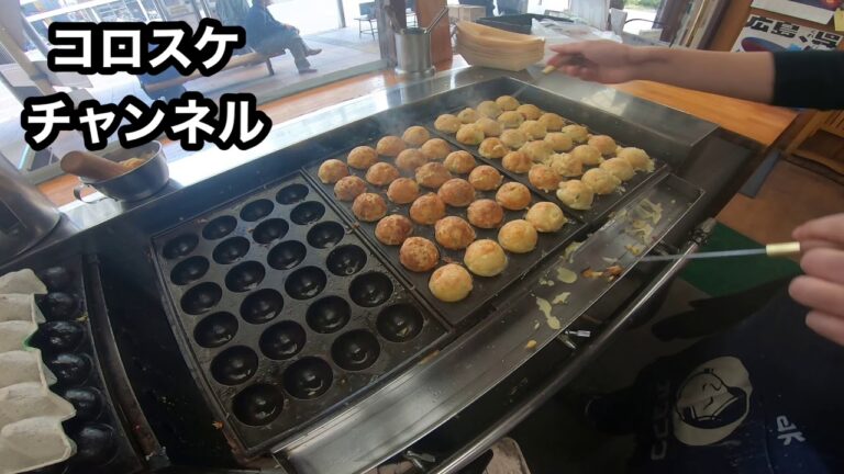 【逆再生】最速！最高火力！プロが焼くたこ焼き。小細工なし、ノーカット。【Reverse playback】How to make Takoyaki with thermal maximum power