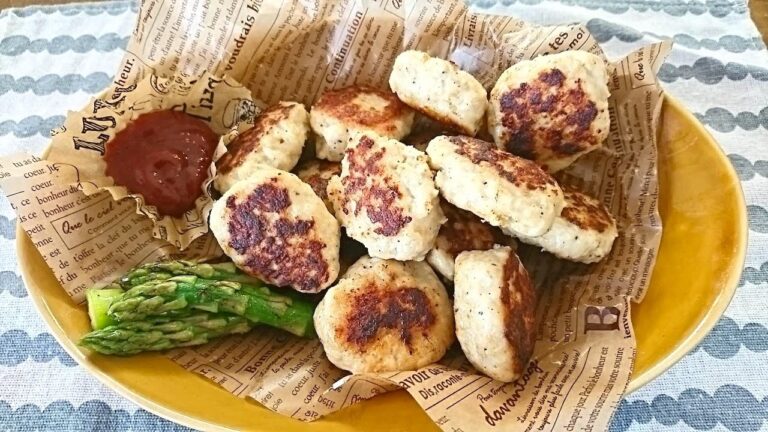 油で揚げないチキンナゲット。