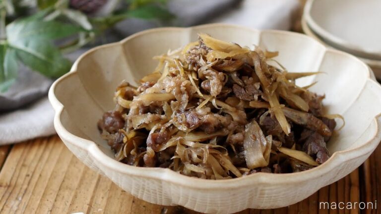 【牛肉とごぼうのしぐれ煮】定番副菜！お弁当にもおすすめ♪作り置きにも！