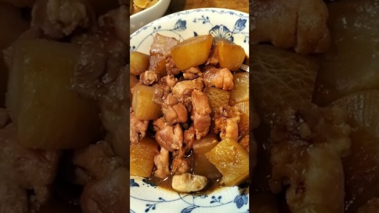 大根と鶏肉の味噌煮　3月16日　＃Shorts