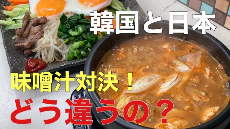【韓国と日本の味噌汁の違い】テンジャンチゲとピビンバ