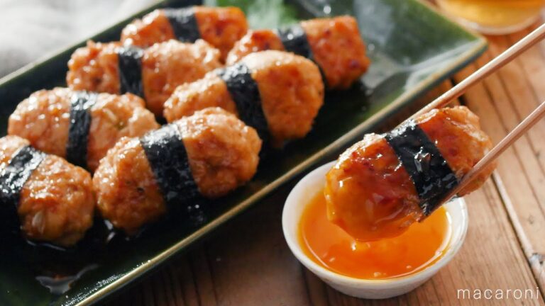 鶏むね肉でのりたま鶏つくねの作り方