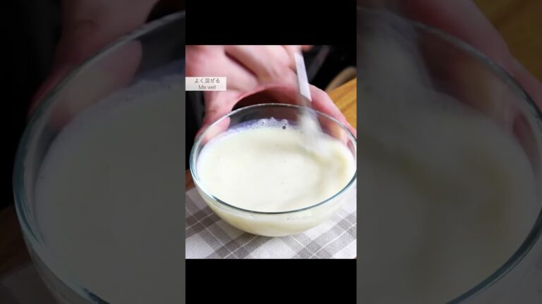 材料4つ！痩せる豆腐プリン作り方！ #shorts