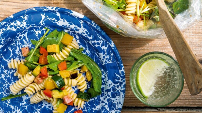 グリル野菜のシェイクパスタサラダ