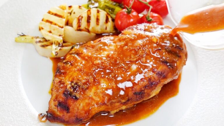 鶏むね肉の和風にんにく・生姜ソース｜下味冷凍｜しっとりジューシーチキン｜The moist and juicy chicken breast with garlic ginger sauce.