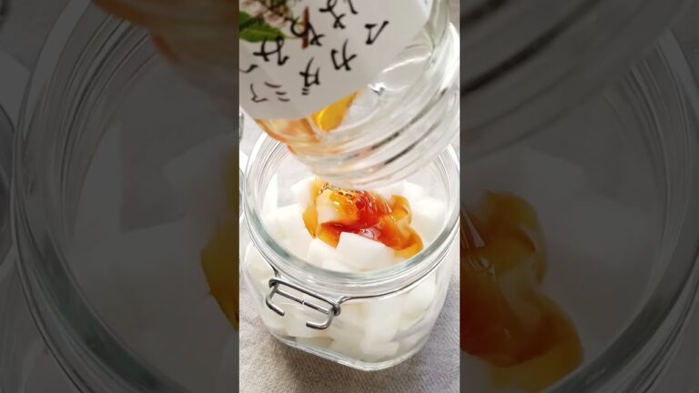 はちみつ大根シロップ（大根飴・大根の蜂蜜漬け）の作り方・レシピ／ばあちゃんの料理教室 #shorts