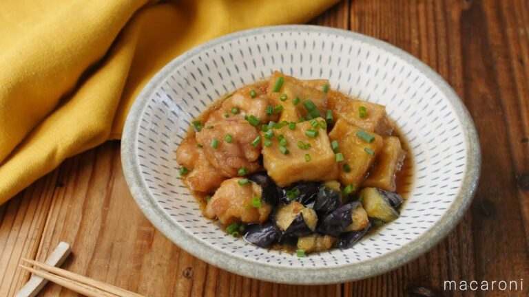 揚げ焼き高野豆腐と鶏肉の甘辛煮