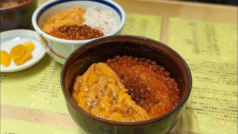 函館一有名な朝市のお店！贅沢海鮮丼！