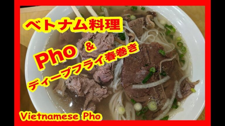 031 【ベトナム料理】フォー（ファー）＆揚げ春巻き｜Vietnames Pho & deep fried spring roll