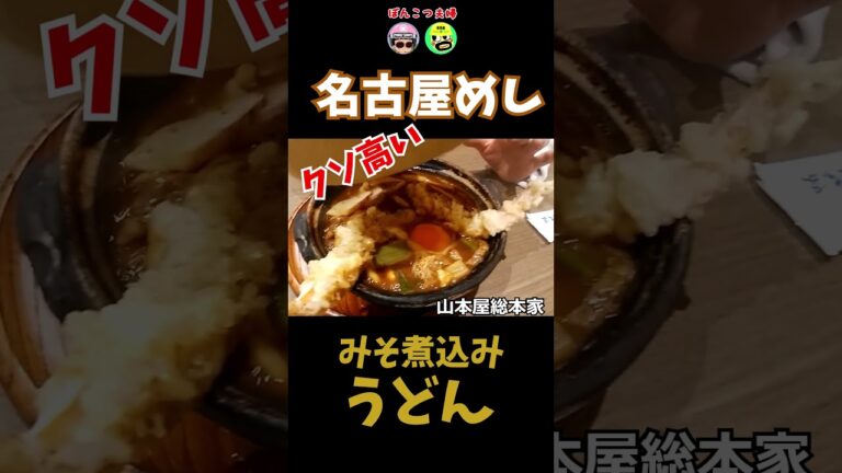 【名古屋めし】🍲みそ煮込みうどん 　#ポンコツ夫婦の旅#寿がきや#スガキヤ