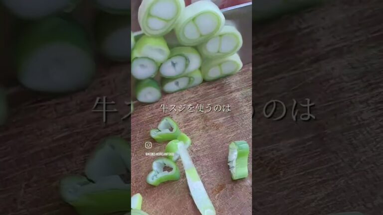 【韓国家庭料理】牛スジ肉と大根のスープ