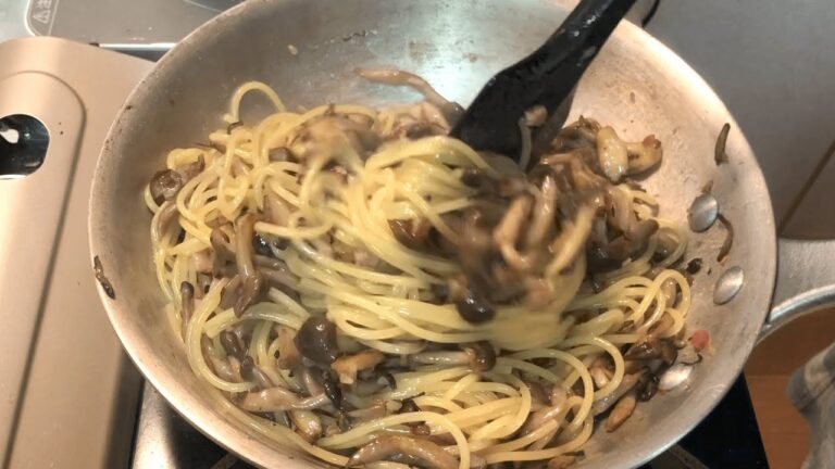 旨味が凝縮！きのこのオイルパスタの作り方