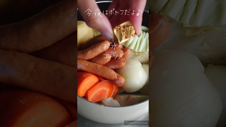 【簡単料理】お野菜ごろごろポトフ作りました♡#shorts