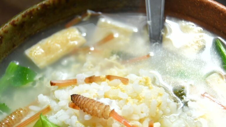 【釣飯 雑炊】ツクシと菜の花の雑炊