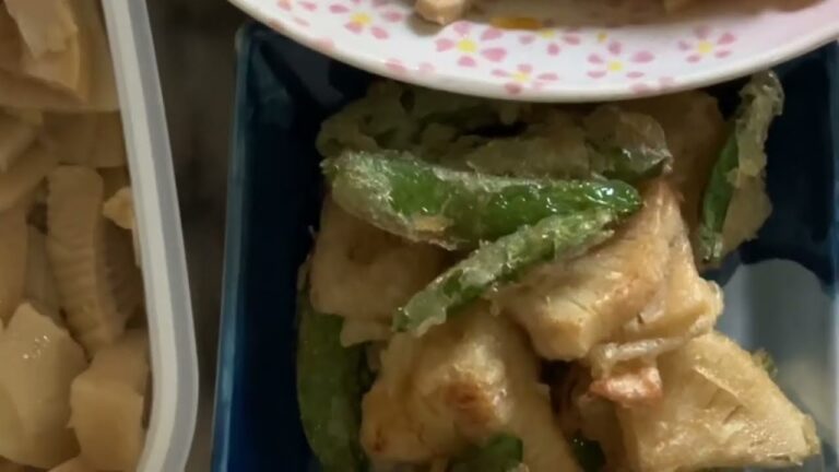 筍の天ぷら⭐️味付け筍の天ぷら⭐️お弁当にも最適❣️美味しくってビール🍺もすすみます❣️￼#たけのこの#旬#天ぷら