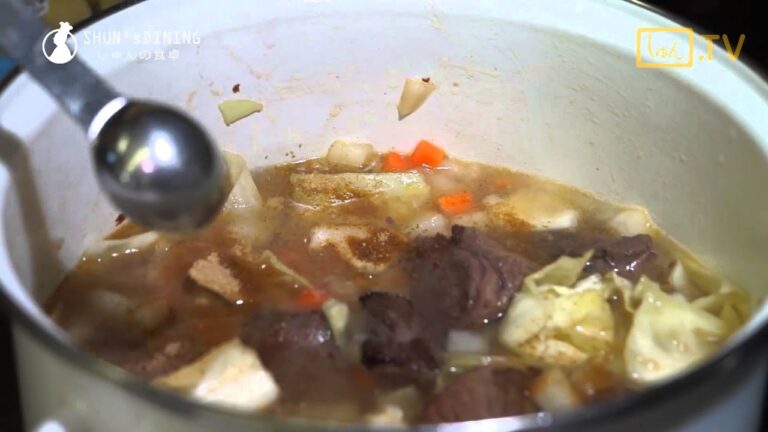 しゅんの食卓2014年12月号「牛肉入り食べるスープ」