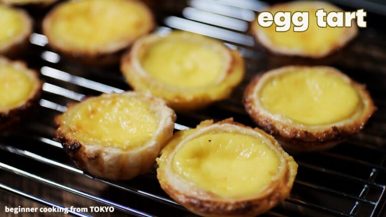 冷凍パイシートで簡単エッグタルト・Easy egg tart using frozen pie dough