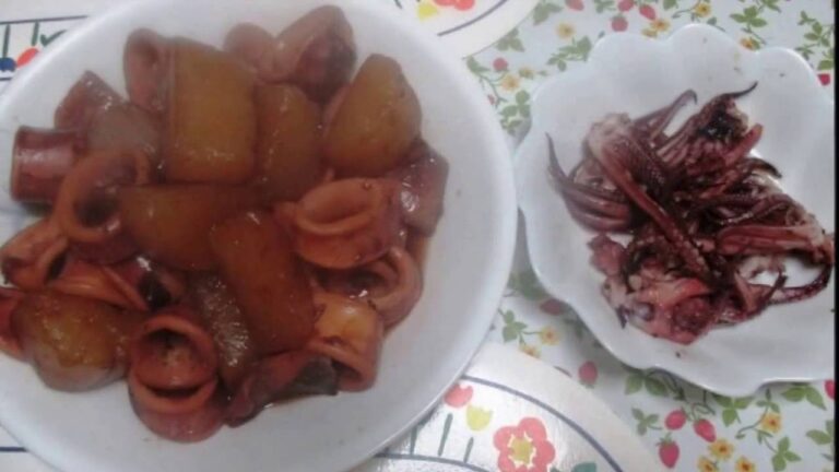 スルメいか煮大根とゲソバタ炒め