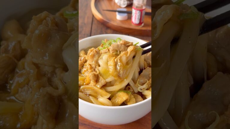 白だしで旨みup♪絶品旨だしカレーうどん🙌