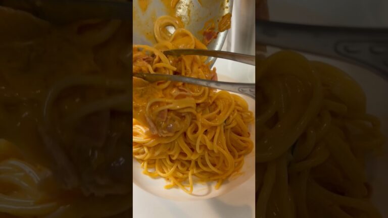 【旨辛パスタ】キムチクリームパスタ #shorts