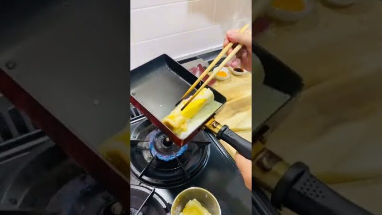 YouTube史上最速でだし巻きまき卵作って食べる男