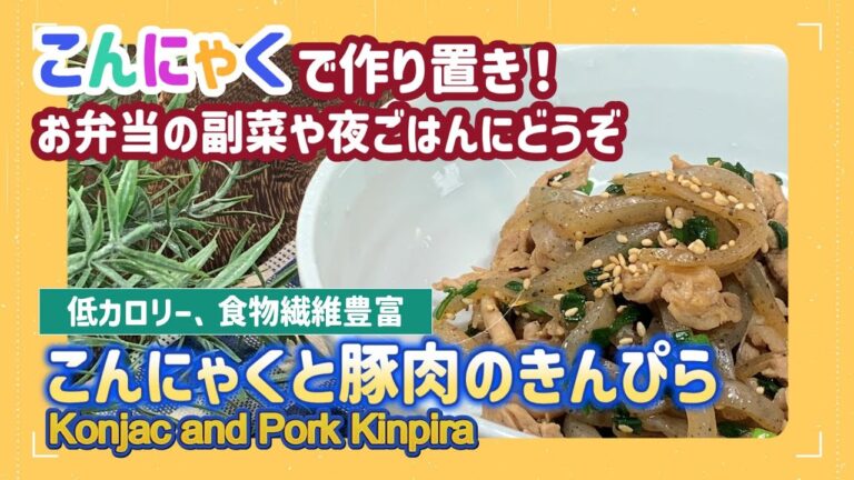 【低糖質レシピ】超簡単なおかず！「こんにゃくと豚肉のきんぴら」の作り方｜pork recipe easy｜pork recipes japan｜low carb recipes