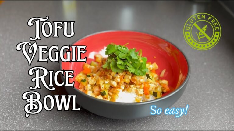 【🍳🍚 Easy Tofu Veggie Bowl — One Pan, So Satisfying!】💚 フライパンひとつ！豆腐と野菜の満足ヘルシー✨ #時短レシピ #グルテンフリー