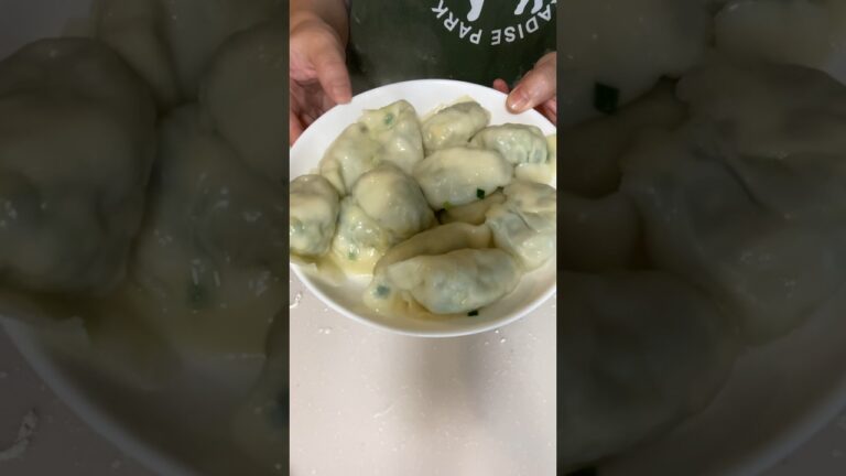 【水饺/水餃子】三鲜馅饺子🥟简单快易熟👍/ニラ卵餃子🥟簡単早い火の通りも速い👍
