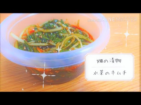 自家製だれ！畑の水菜キムチ