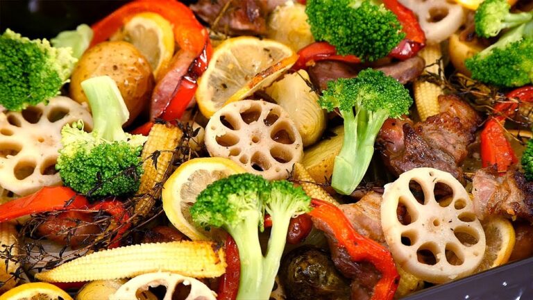 豚肉と春野菜のレモンハーブぎゅうぎゅう焼き