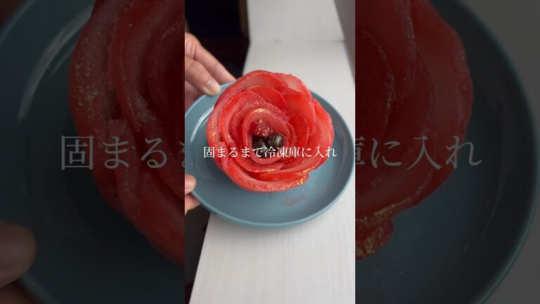 今が旬の「梨」でアネモネ風ミルクコンポート作れたww｜Looks like Anemone #ショート #shorts #ライフハック #lifehacks #簡単レシピ
