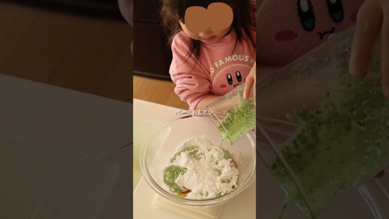 お餅より安心◎1歳からの【柏餅風パンケーキ】 #shorts