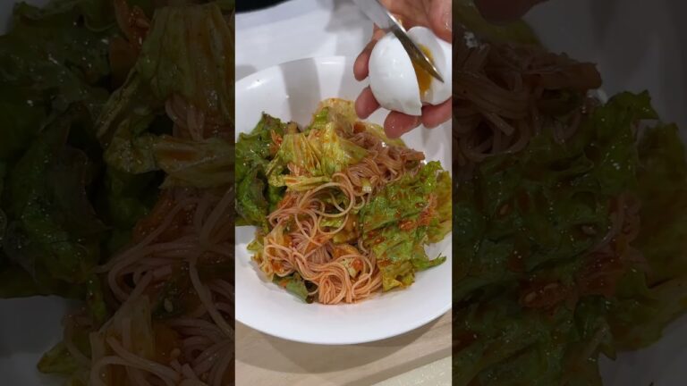 簡単に作れる韓国風そうめん！ビビンククス！#韓国料理 #韓国人ママ #料理 #簡単レシピ