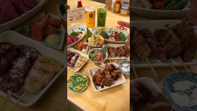 高円寺グルメ【ネオン輝くオシャレ焼き鳥のお店】ユラユラ高円寺