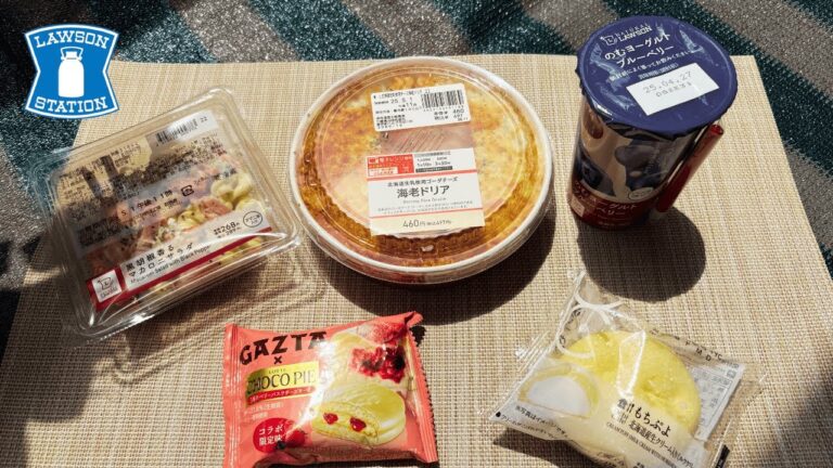 5-Minute Lunch |  Lawson Combo: Shrimp Rice Gratin, Macaroni, and Desserts