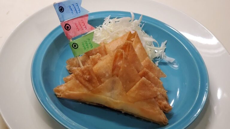 【こどもの日に！】簡単！可愛い☆兜の春巻き！！