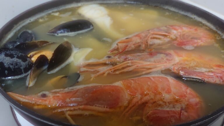 簡単だけど本格的、お手軽ブイヤベース How to make a bouillabaisse.