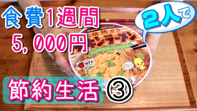 2人で【食費１週間5,000円節約生活③】４～５日目・子なし、職なし、余裕なし！節約レシピ・まとめ買い・作り置き　簡単手作り焼売