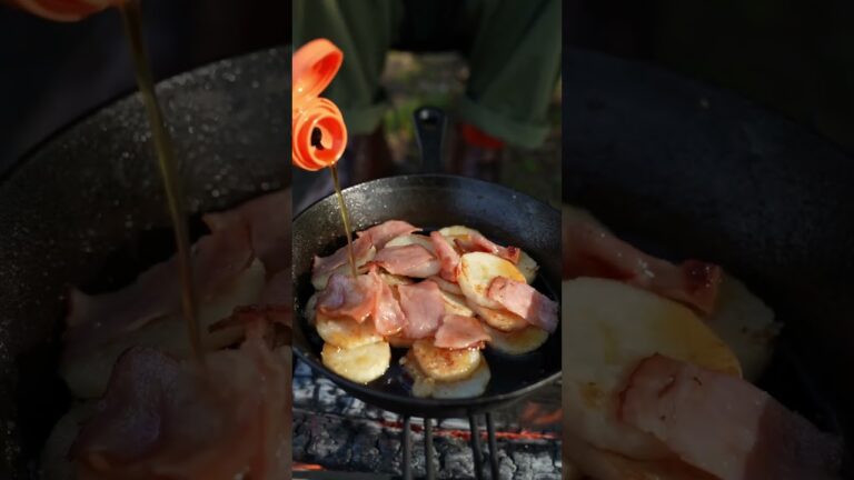 【キャンプ飯 】特製ダレの山芋焼き #shorts